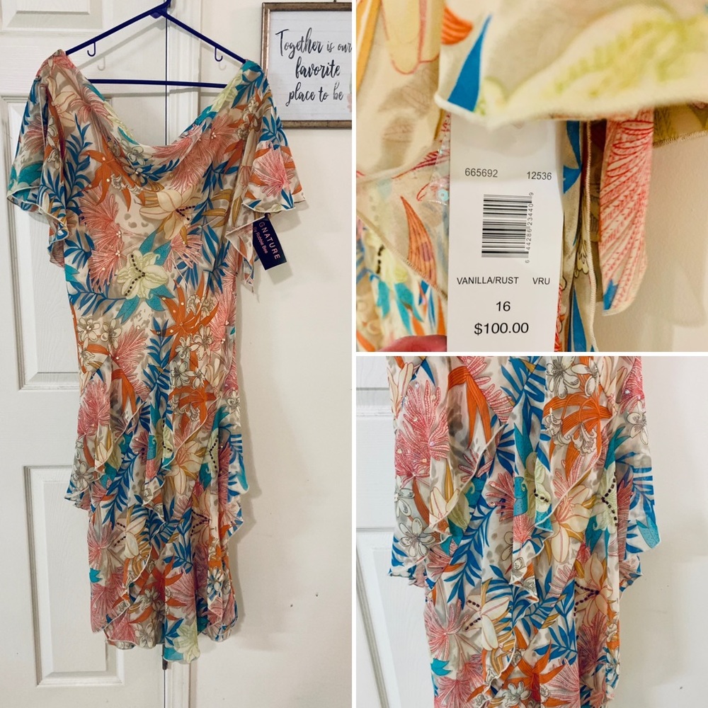 NWT signature by Robbie bee size 16 summer dress